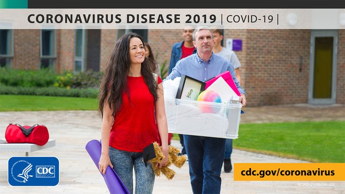 Reposting from CDC : Parents: Help your college student get fully vaccinated against #COVID19 before they return to campus. Vaccines are the best way to keep college students from getting and spreading the virus that causes COVID-19. Read More: https://www.cdc.gov/.../commun.../toolkits/people18to24.html