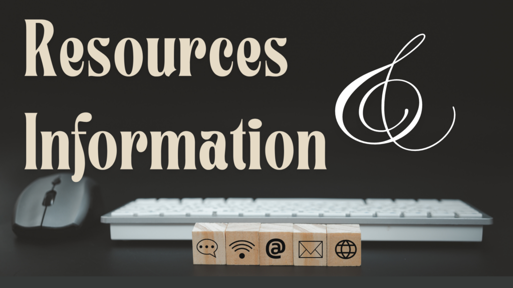 Resources and Information banner