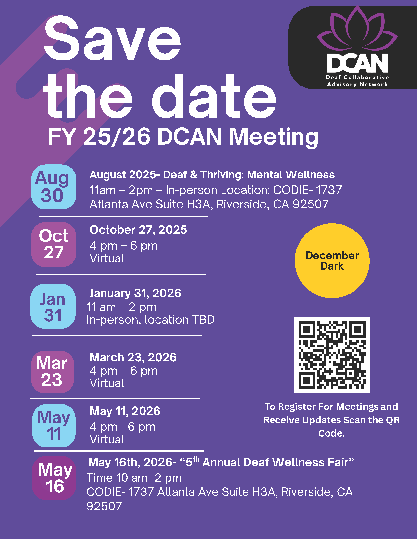 Deaf Collaborative Advisory Network (DCAN) Subcommittee Meeting